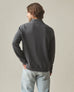 Men's French Rib Half Zip - Dark Charcoal